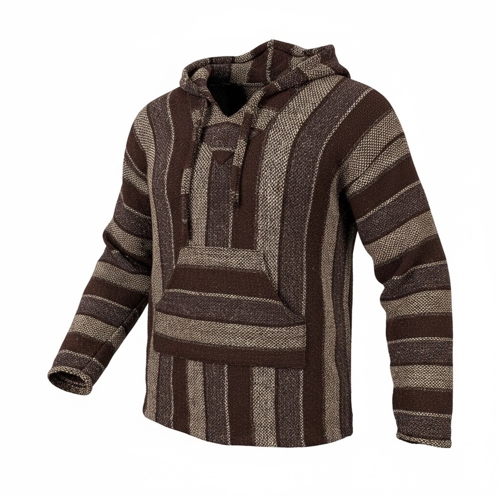 Striped Brown and Tan Sweater